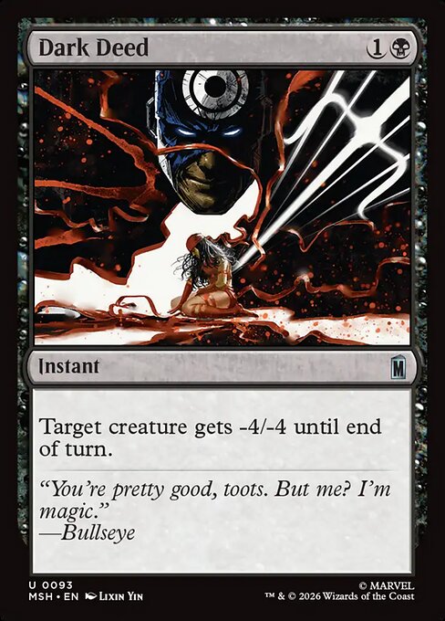 Dark Deed Magic: The Gathering card