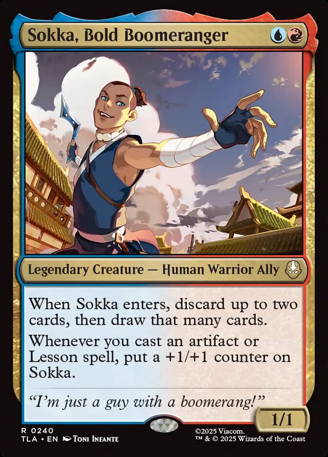 Sokka, Bold Boomeranger Magic: The Gathering card