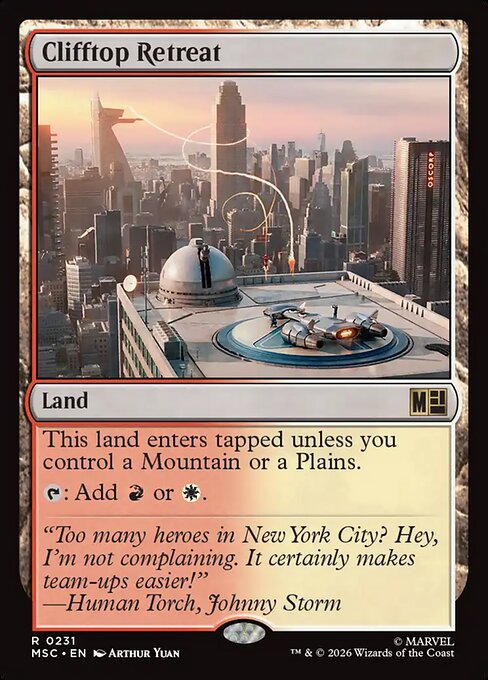 Clifftop Retreat Magic: The Gathering card