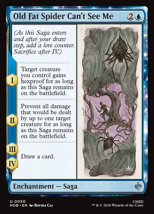 Old Fat Spider Can't See Me card image