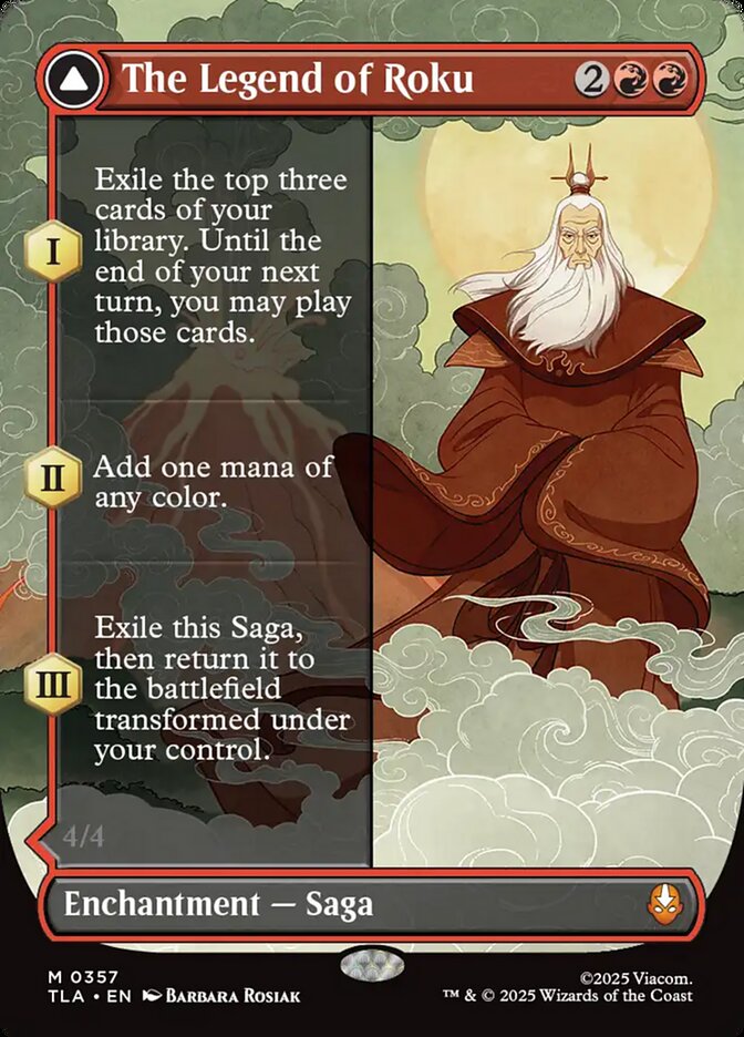 The Legend of Roku // Avatar Roku Magic: The Gathering card