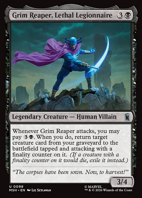 Grim Reaper, Lethal Legionnaire Magic: The Gathering card
