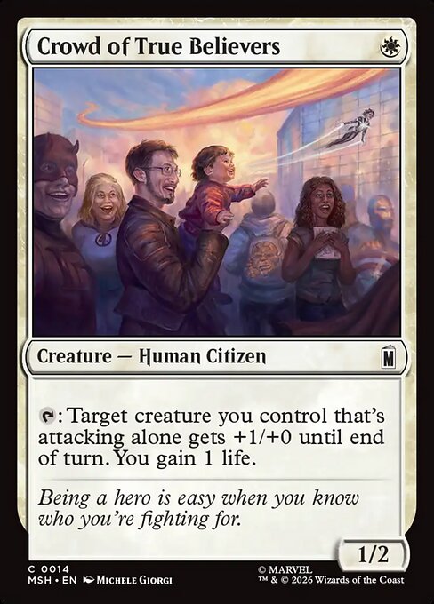 Crowd of True Believers Magic: The Gathering card