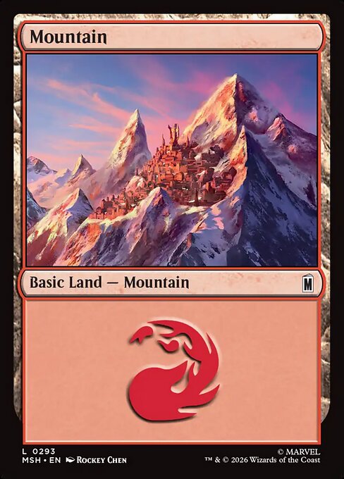 Mountain Magic: The Gathering card