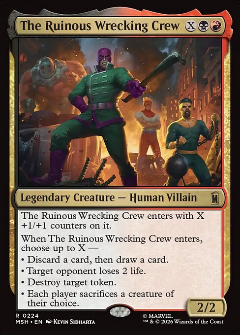 The Ruinous Wrecking Crew Magic: The Gathering card
