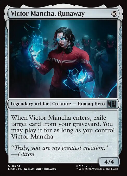 Victor Mancha, Runaway Magic: The Gathering card