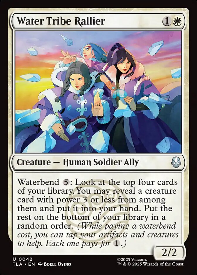Water Tribe Rallier Magic: The Gathering card