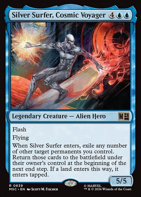 Silver Surfer, Cosmic Voyager Magic: The Gathering card