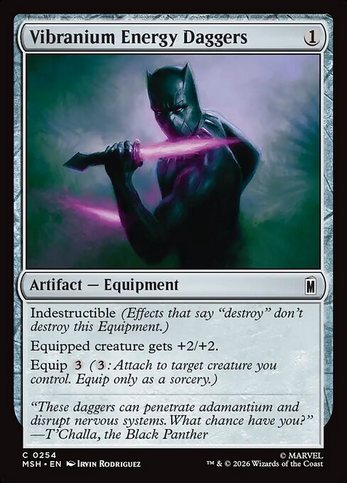 Vibranium Energy Daggers Magic: The Gathering card