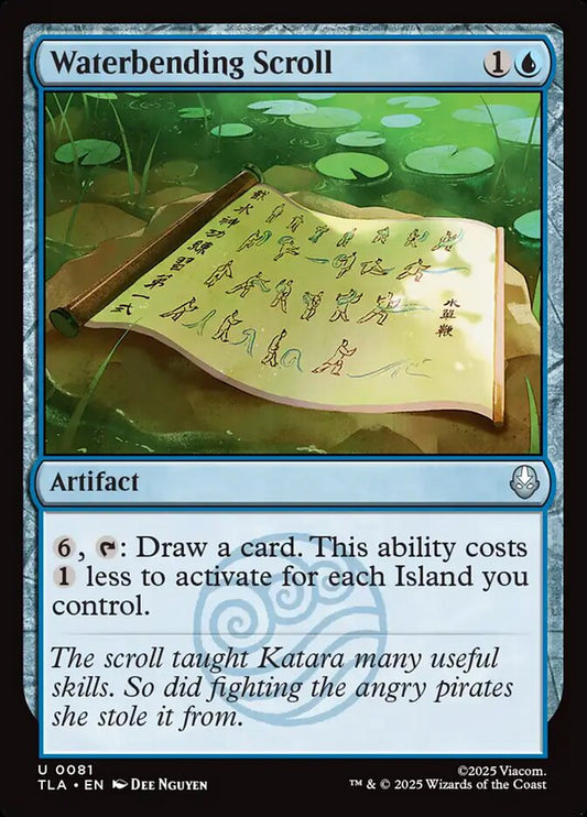 Waterbending Scroll Magic: The Gathering card