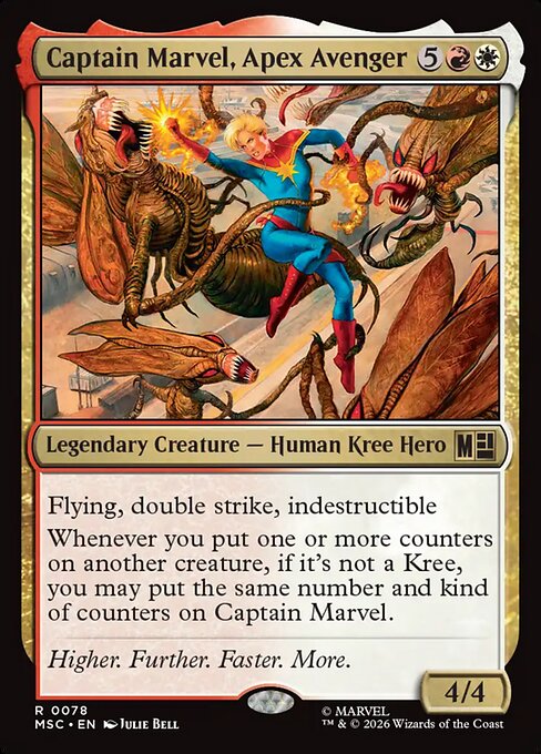 Captain Marvel, Apex Avenger Magic: The Gathering card
