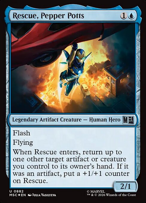 Rescue, Pepper Potts Magic: The Gathering card