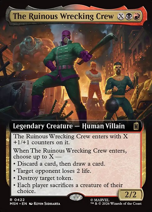 The Ruinous Wrecking Crew Magic: The Gathering card