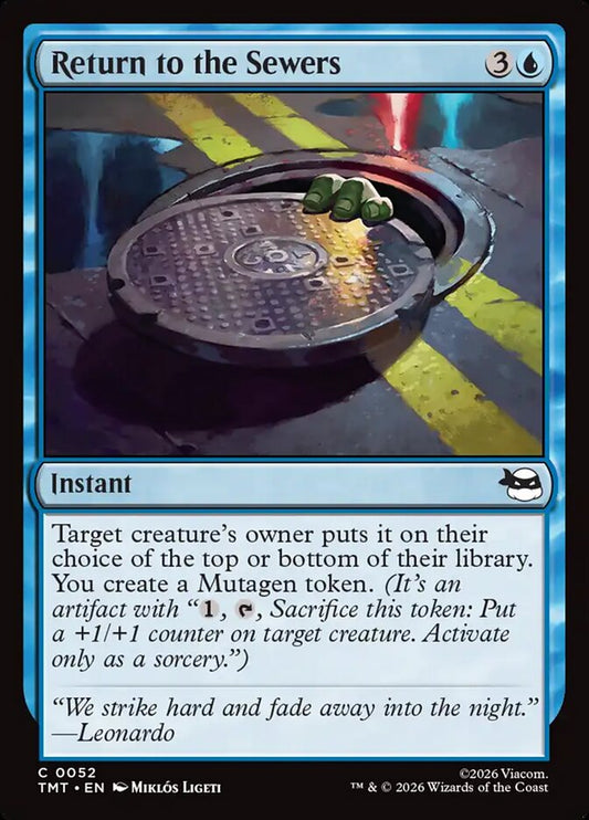 Return to the Sewers card image