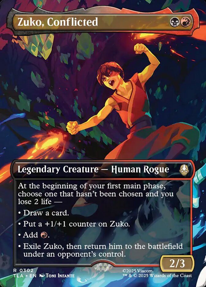 Zuko, Conflicted Magic: The Gathering card