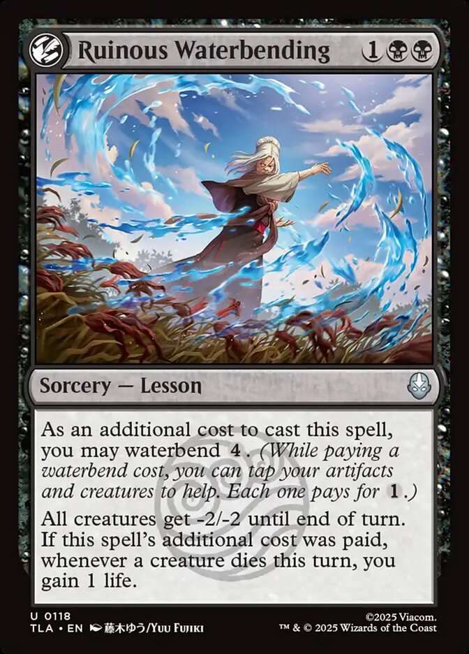 Ruinous Waterbending Magic: The Gathering card