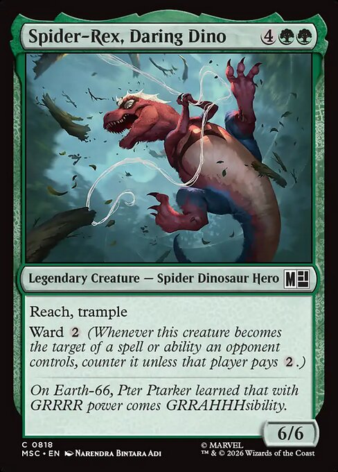 Spider-Rex, Daring Dino Magic: The Gathering card