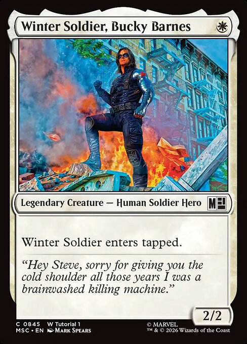 Winter Soldier, Bucky Barnes Magic: The Gathering card