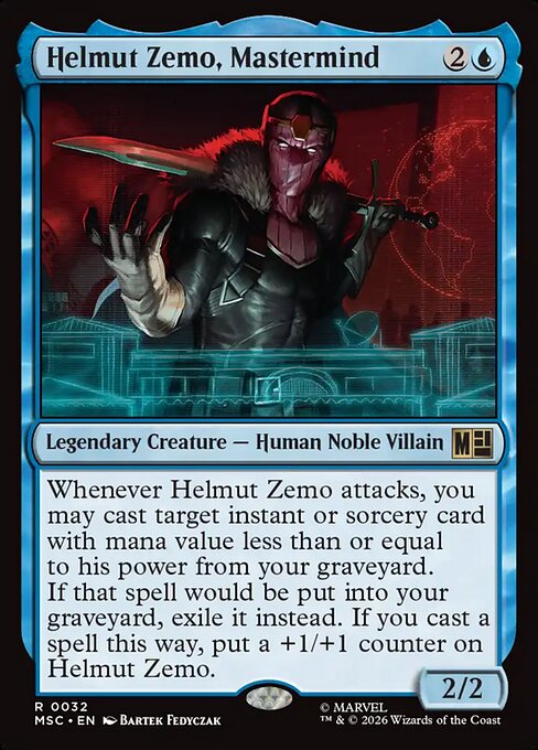 Helmut Zemo, Mastermind Magic: The Gathering card