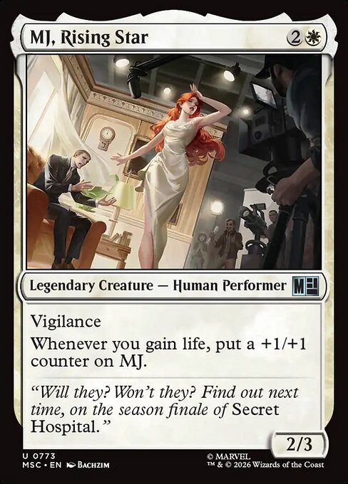 MJ, Rising Star Magic: The Gathering card