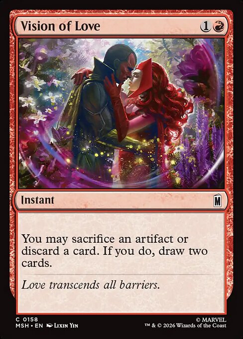 Vision of Love Magic: The Gathering card