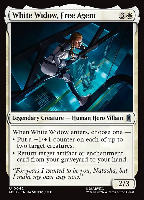 White Widow, Free Agent Magic: The Gathering card