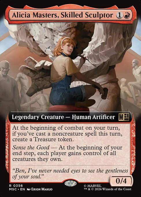 Alicia Masters, Skilled Sculptor Magic: The Gathering card