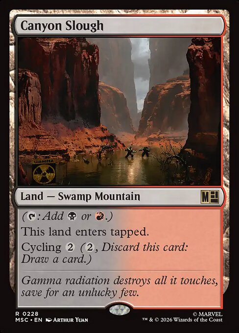 Canyon Slough Magic: The Gathering card