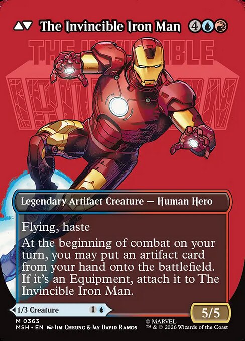 The Invincible Iron Man Magic: The Gathering card