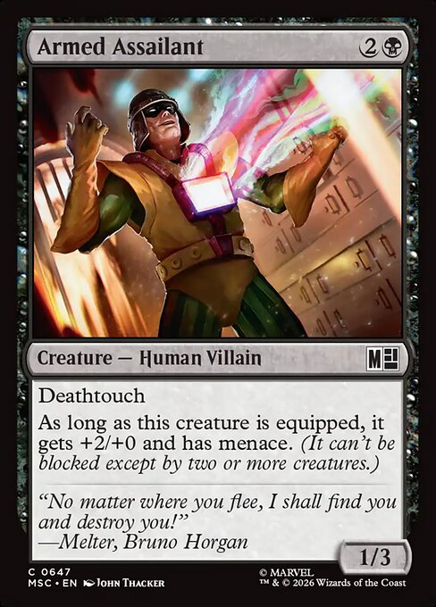 Armed Assailant Magic: The Gathering card