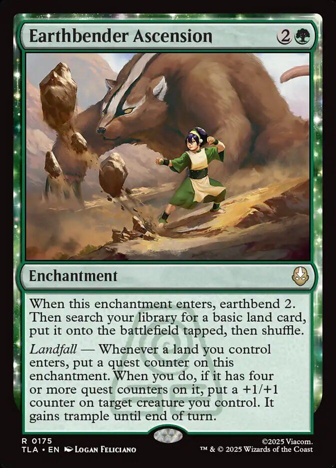 Earthbender Ascension Magic: The Gathering card
