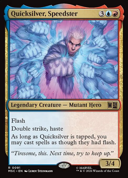 Quicksilver, Speedster Magic: The Gathering card