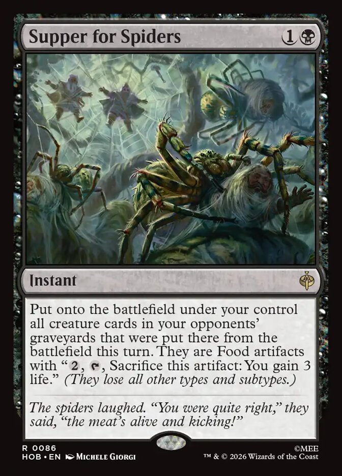 Supper for Spiders card image
