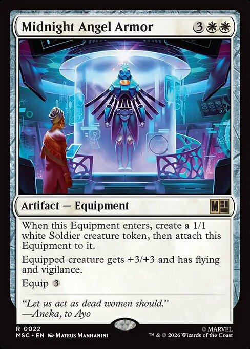 Midnight Angel Armor Magic: The Gathering card