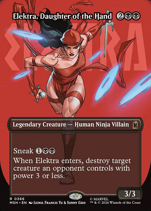 Elektra, Daughter of the Hand Magic: The Gathering card