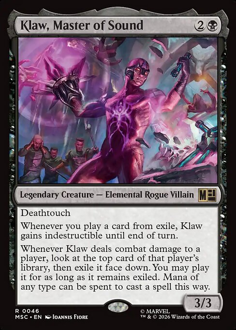 Klaw, Master of Sound Magic: The Gathering card