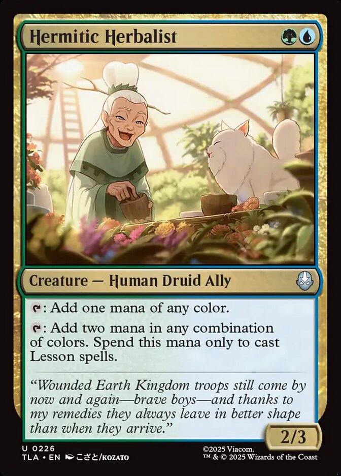 Hermitic Herbalist Magic: The Gathering card