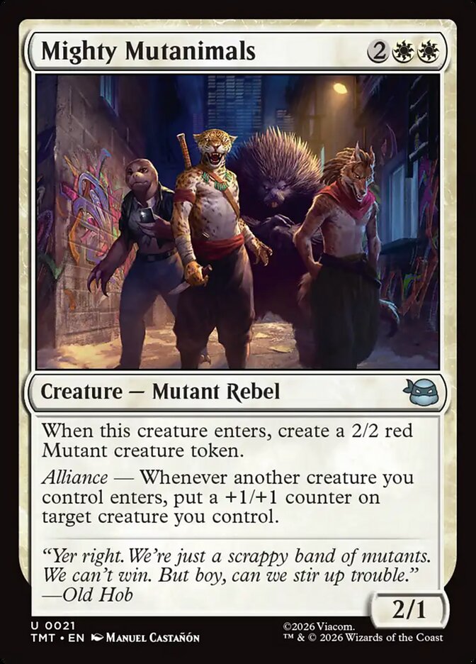 Mighty Mutanimals card image
