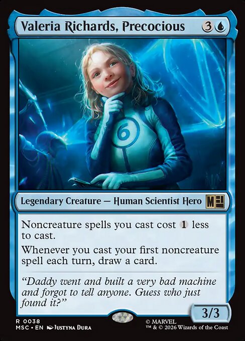 Valeria Richards, Precocious Magic: The Gathering card