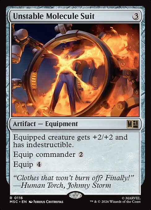 Unstable Molecule Suit Magic: The Gathering card