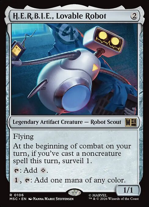 H.E.R.B.I.E., Lovable Robot Magic: The Gathering card