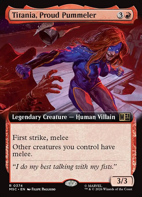 Titania, Proud Pummeler Magic: The Gathering card