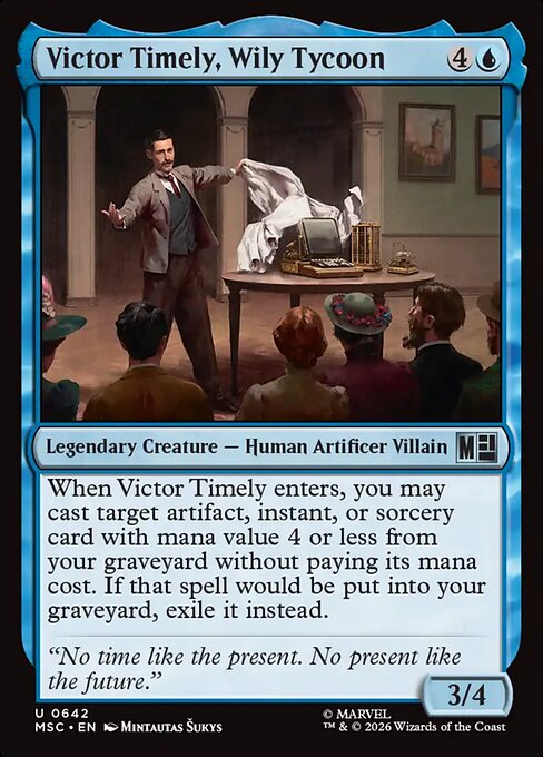 Victor Timely, Wily Tycoon Magic: The Gathering card