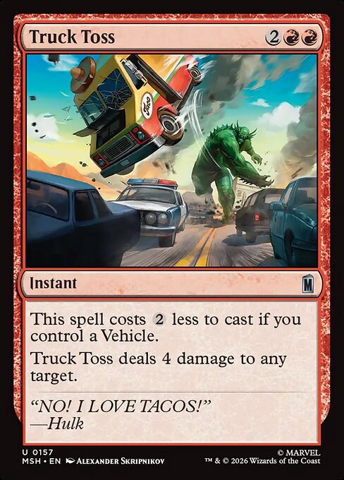 Truck Toss Magic: The Gathering card