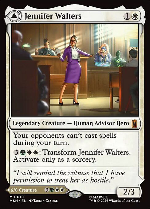Jennifer Walters Magic: The Gathering card