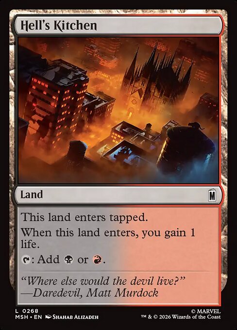 Hell's Kitchen Magic: The Gathering card