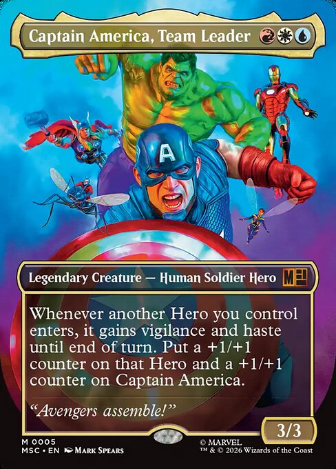 Captain America, Team Leader Magic: The Gathering card