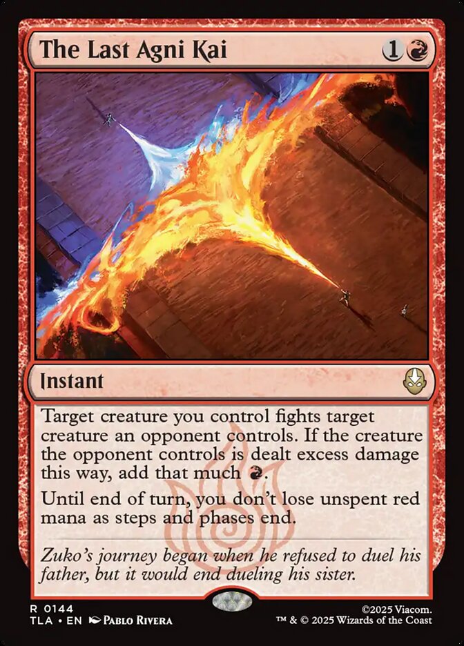 The Last Agni Kai Magic: The Gathering card