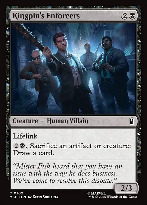Kingpin's Enforcers Magic: The Gathering card