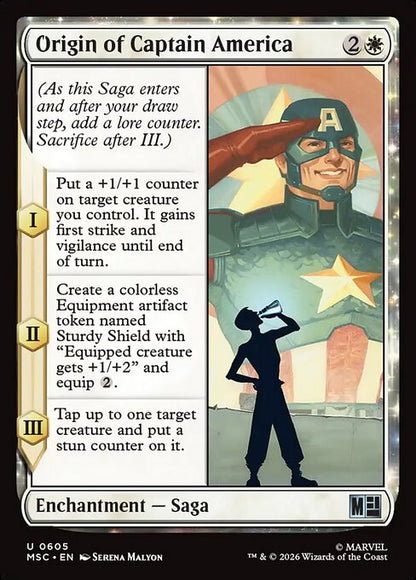 Origin of Captain America Magic: The Gathering card